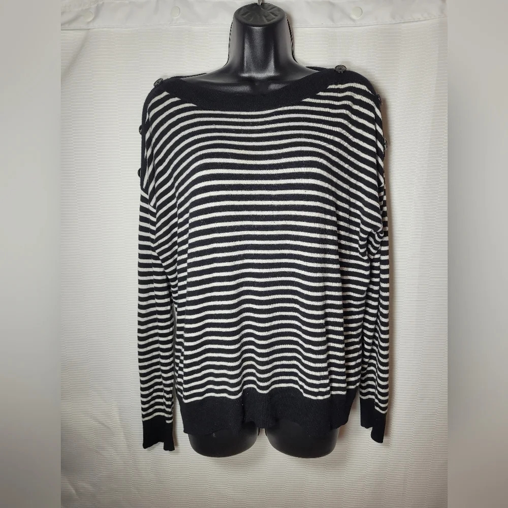 * Catherine Malandrino Striped Sweater sz L